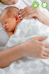 Charming Patterns' 2 layer organic muslin blanket : Lines